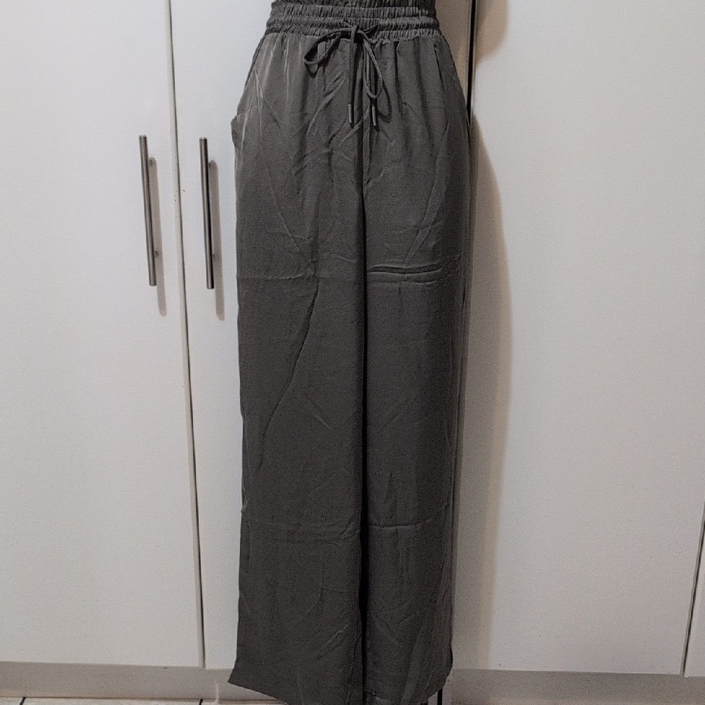 Elie Tahari Gray/Green  Wide Leg Pants
